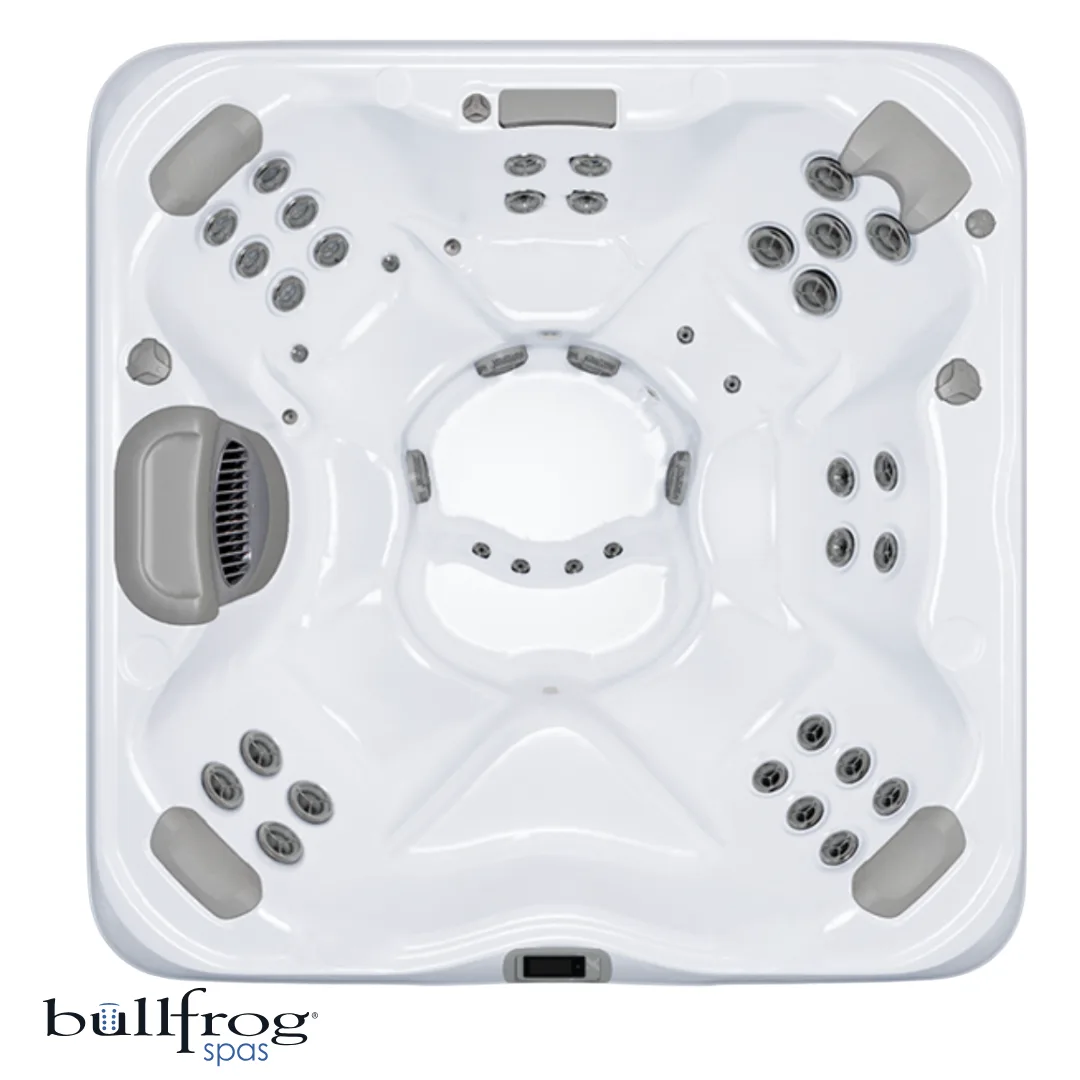 Bullfrog Spas M7 — Whirlpool-Schale von oben, Herstellerbild
