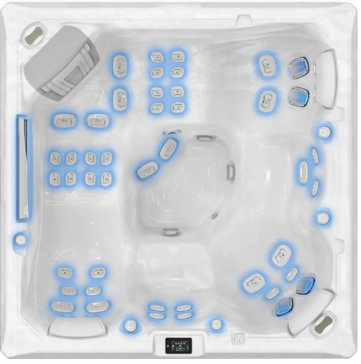 Wellis Makalu Life Essential — Whirlpool-Schale von oben, Herstellerbild